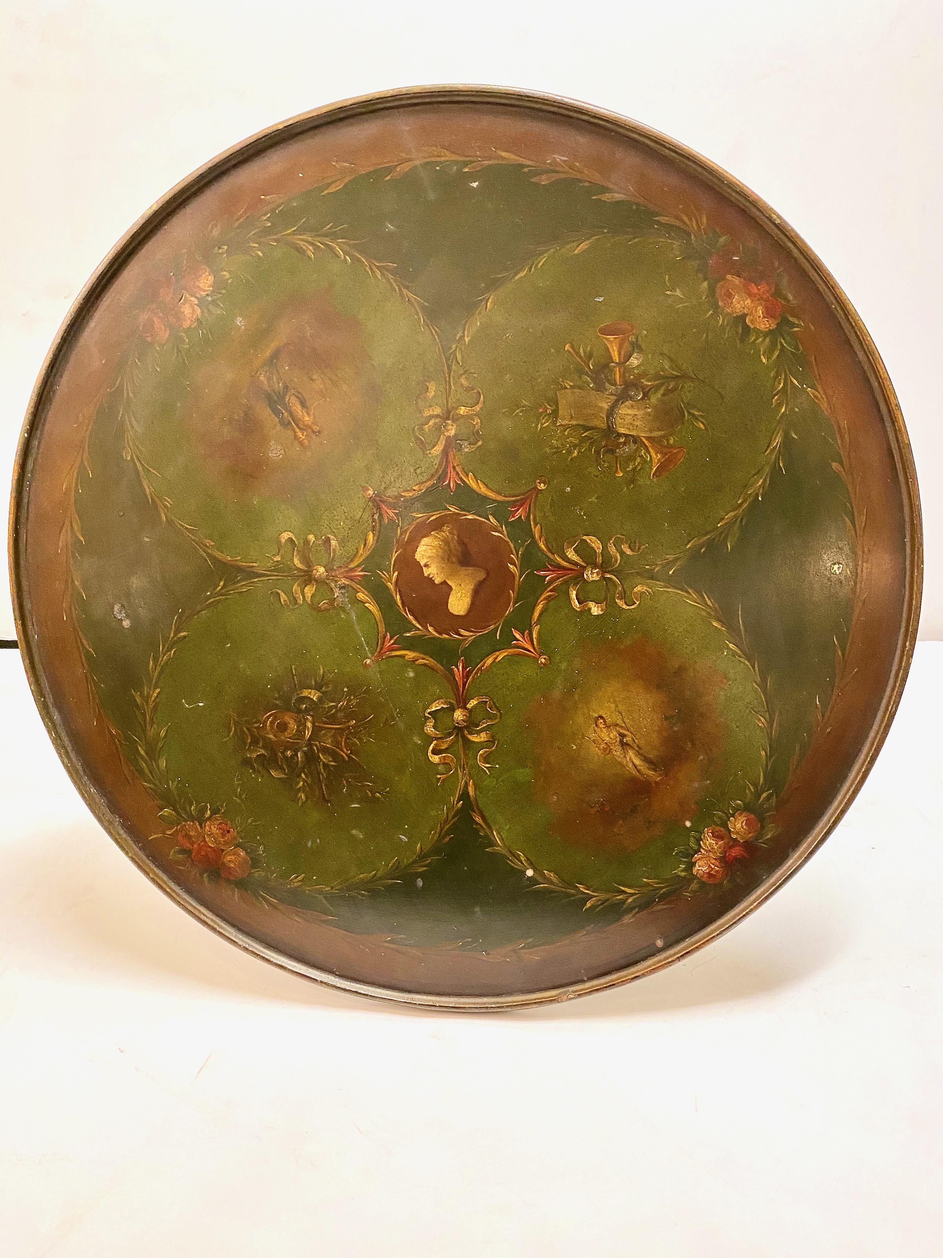 Angelica Kauffman-Style Occasional Table, 19th Century 2