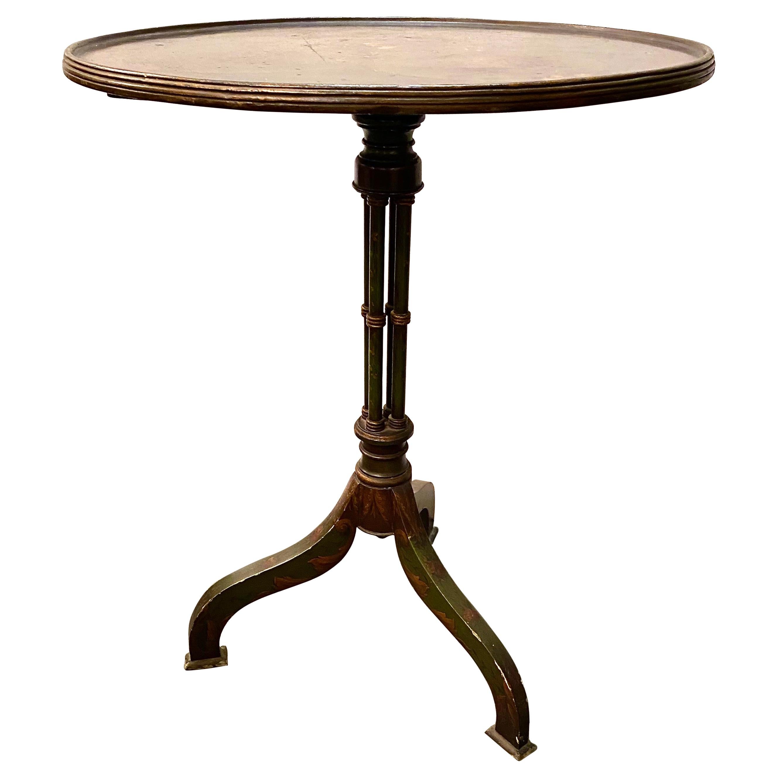 Angelica Kauffman-Style Occasional Table, 19th Century For Sale