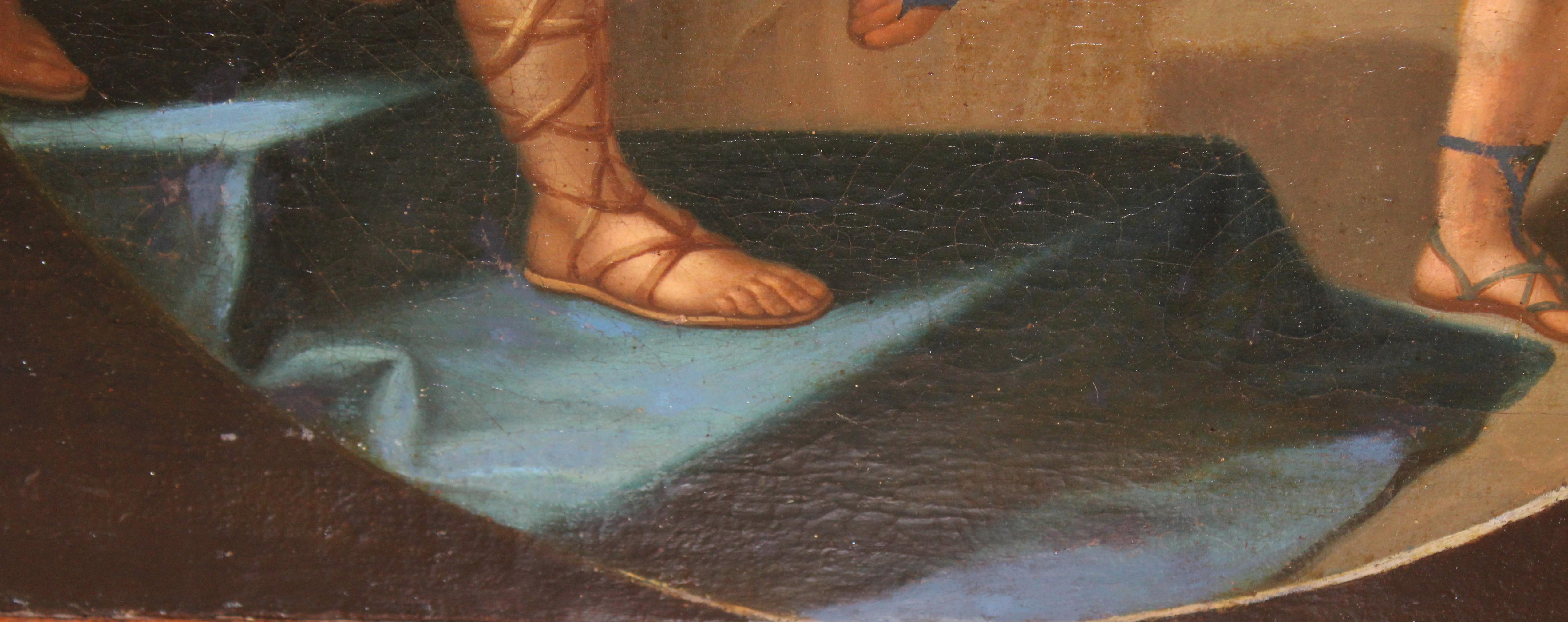 Óleo sobre tela - Saúl ataca a David im Angebot 5