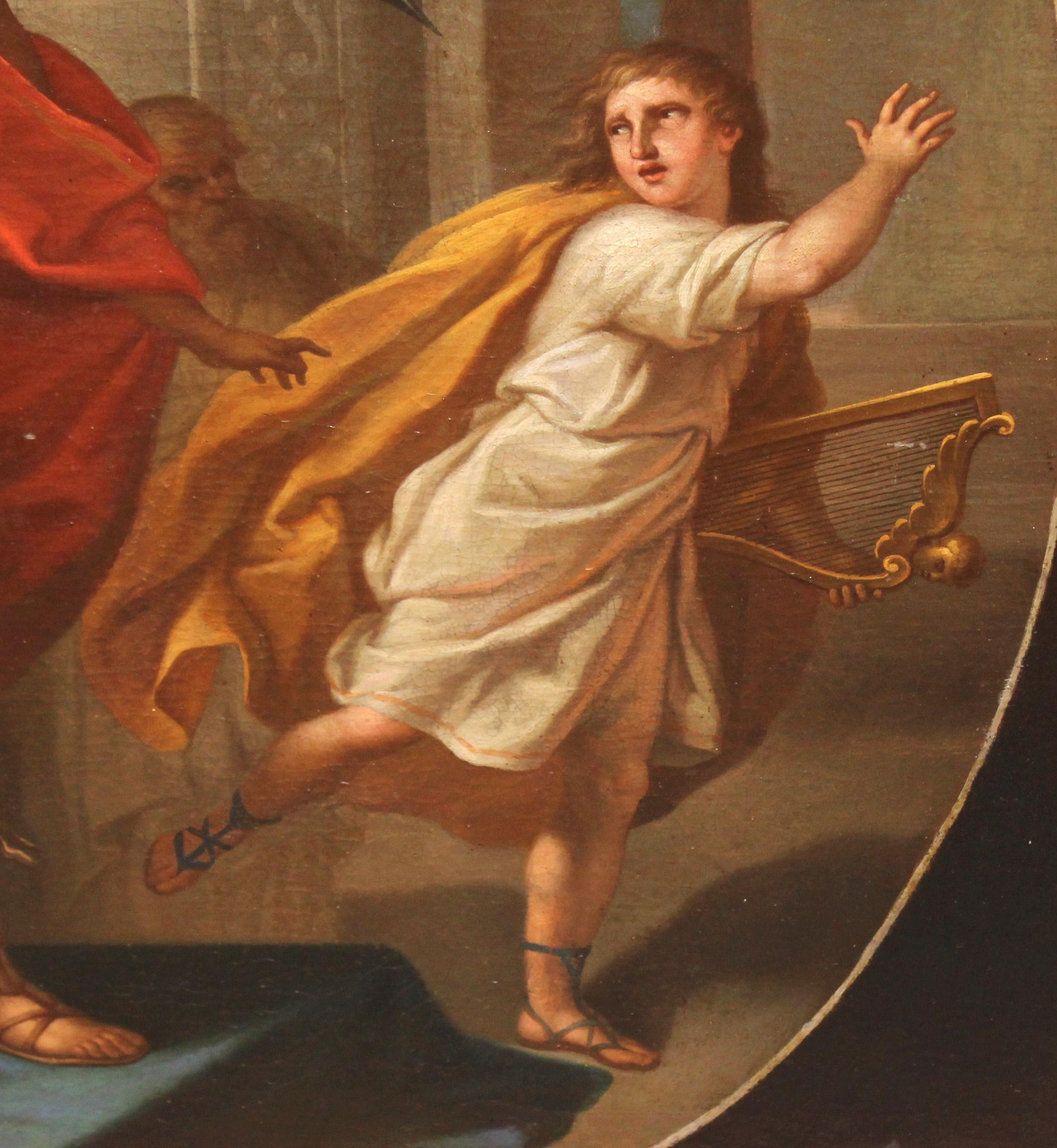 Óleo sobre tela - Saúl ataca a David im Angebot 6