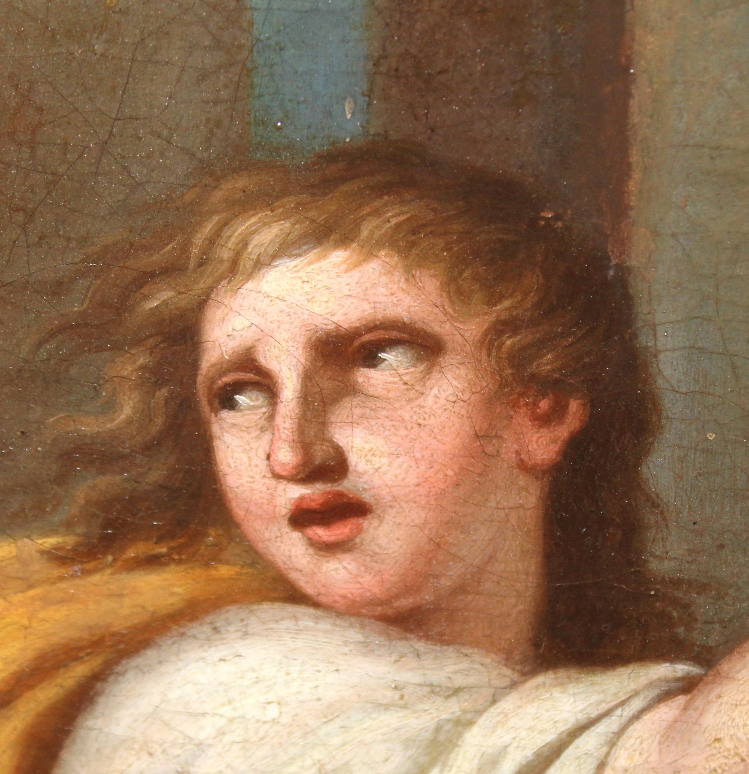 Óleo sobre tela - Saúl ataca a David im Angebot 7