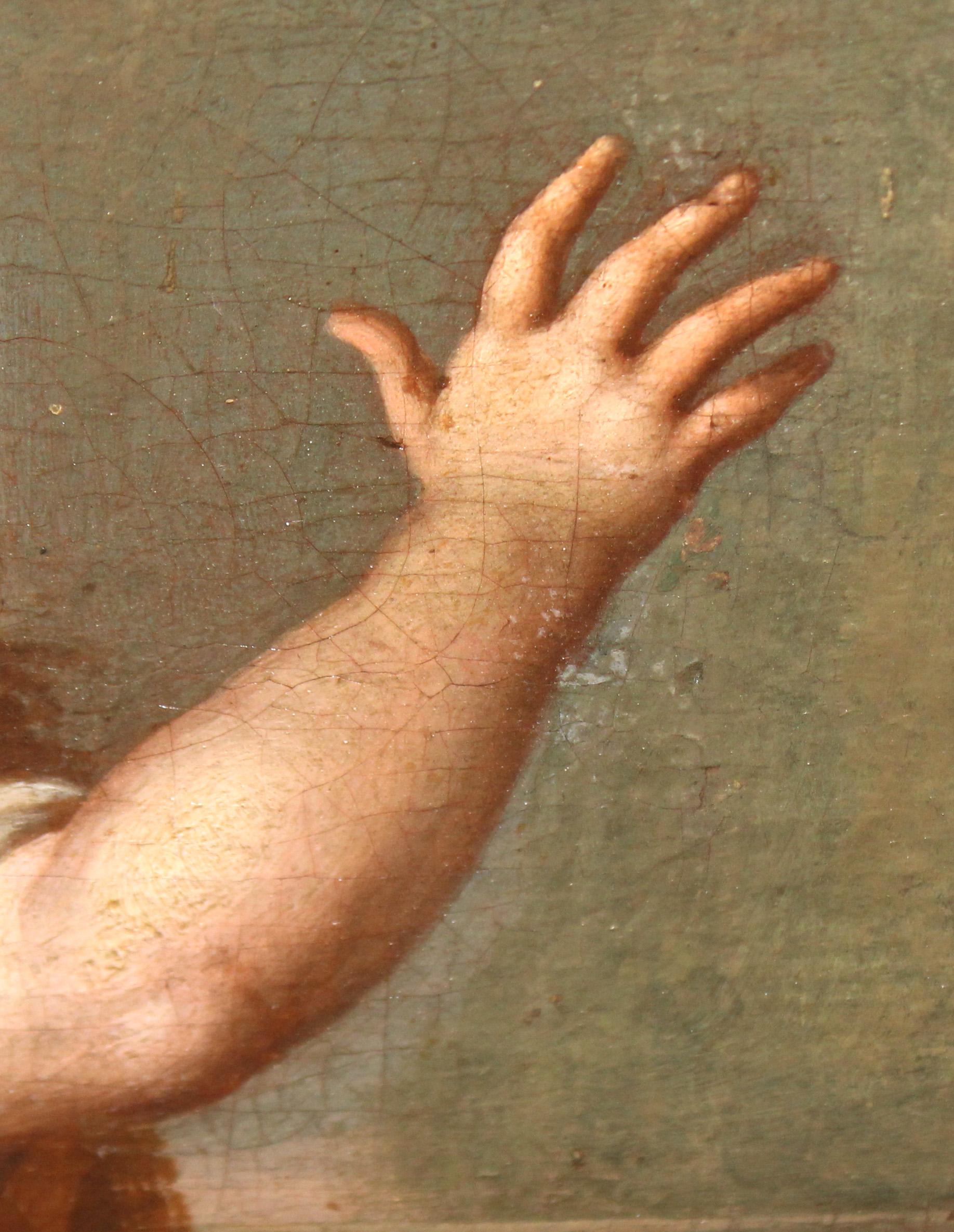 Óleo sobre tela - Saúl ataca a David im Angebot 9