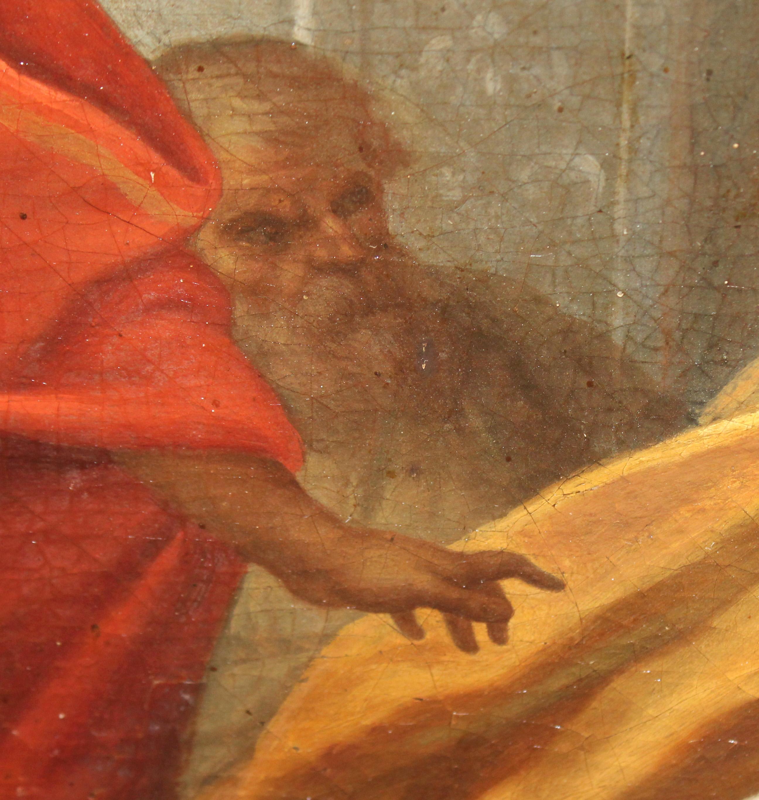 Óleo sobre tela - Saúl ataca a David im Angebot 10