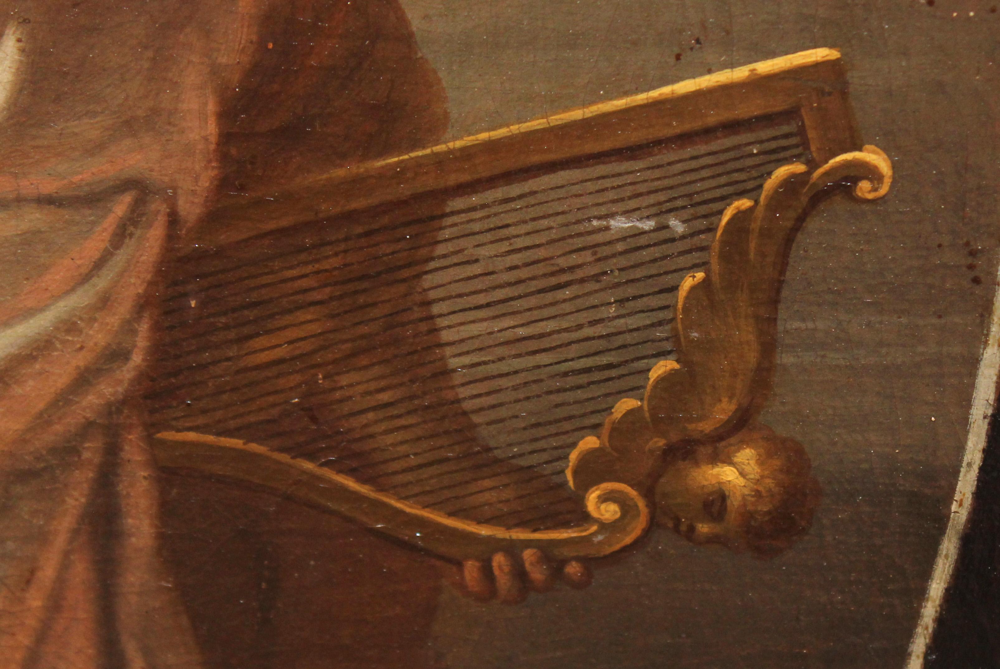 Óleo sobre tela - Saúl ataca a David im Angebot 11