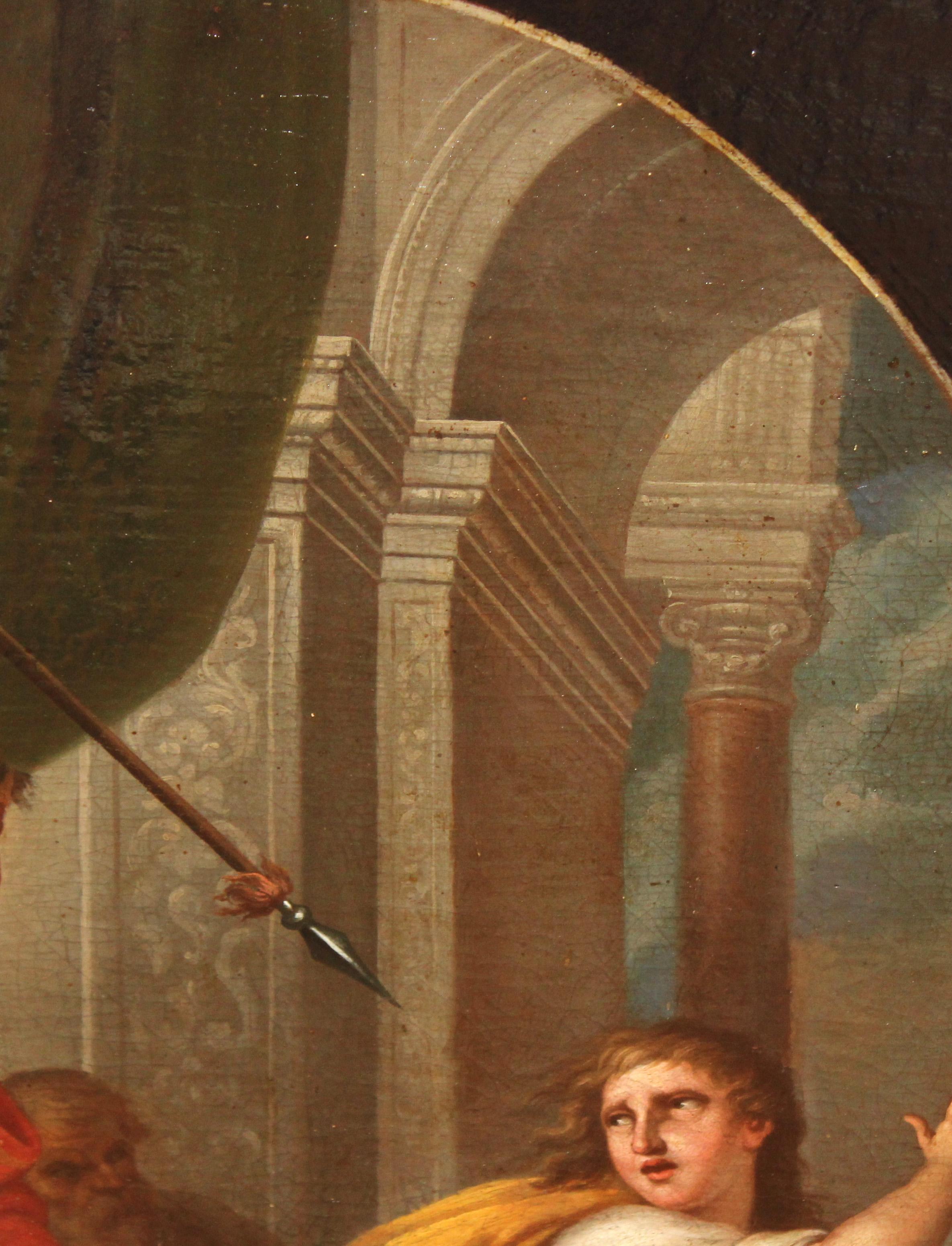 Óleo sobre tela - Saúl ataca a David (Braun), Figurative Painting, von Angelica Kauffmann