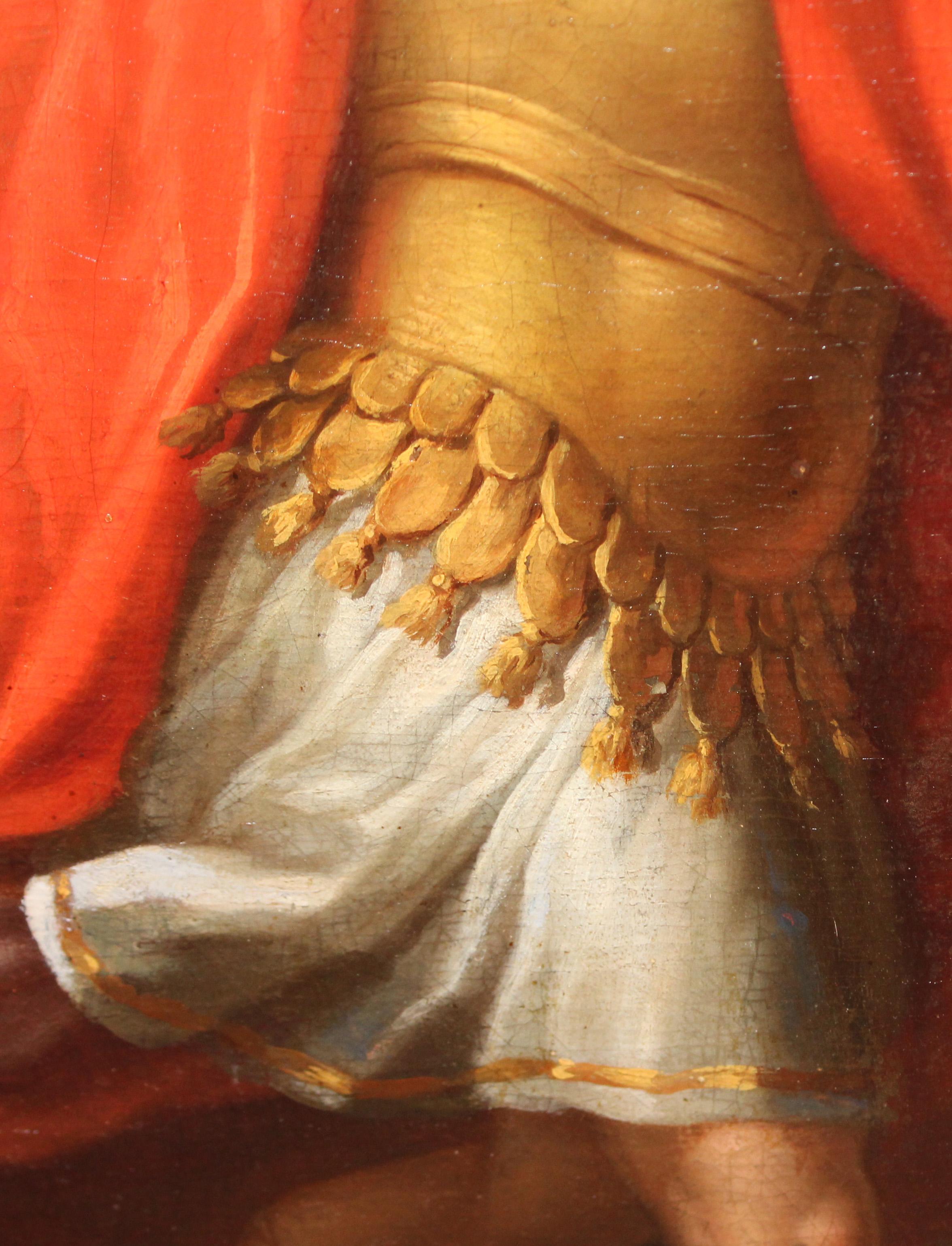 Óleo sobre tela - Saúl ataca a David im Angebot 3