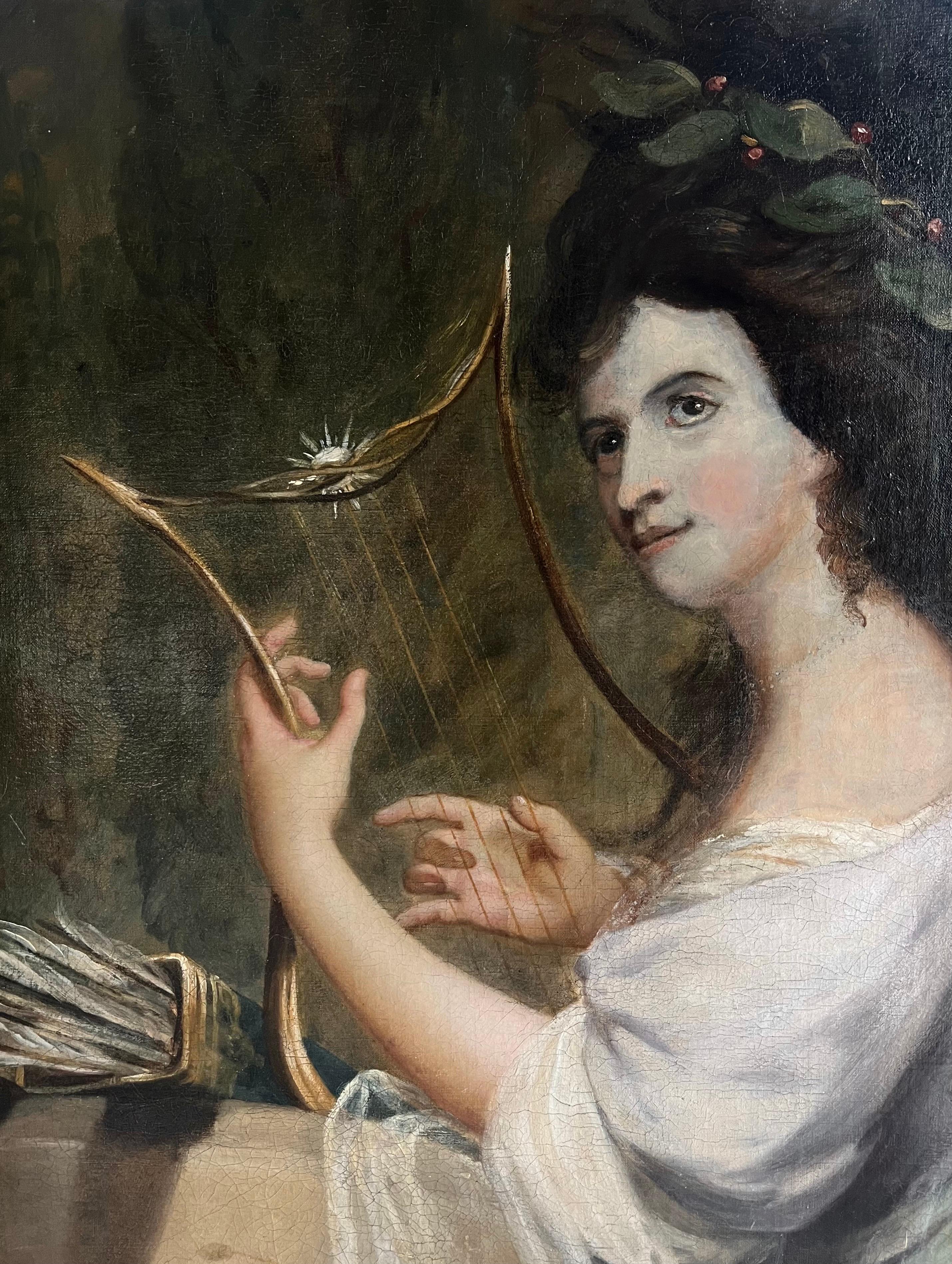 18th century Portrait of a lady as Erato, the muse of poetry - Angelica Kauffman 3