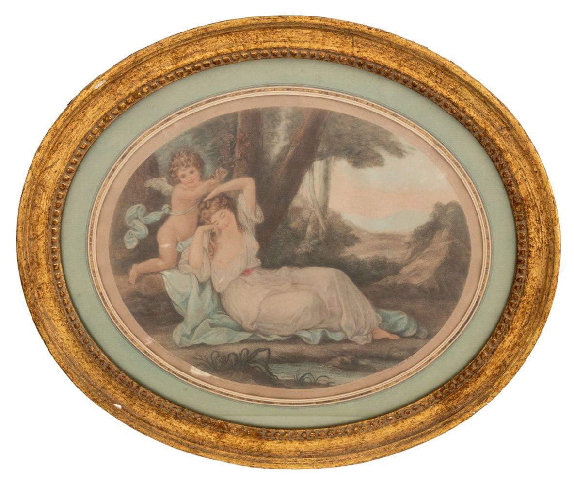 Figural Composition Mezzotints, 2 - Print by Angelica Kauffmann