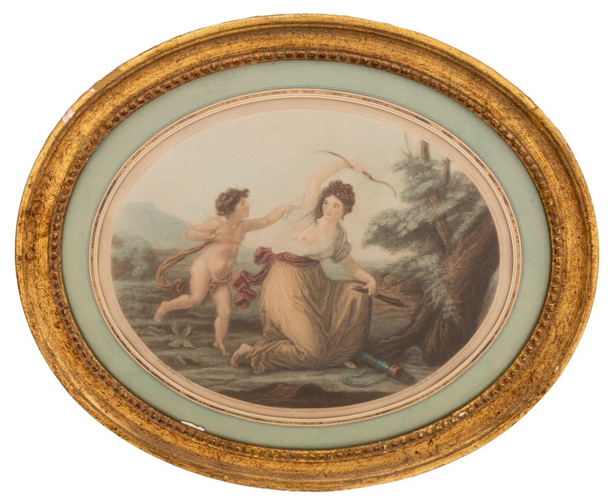 Figural Composition Mezzotints, 2 For Sale 1