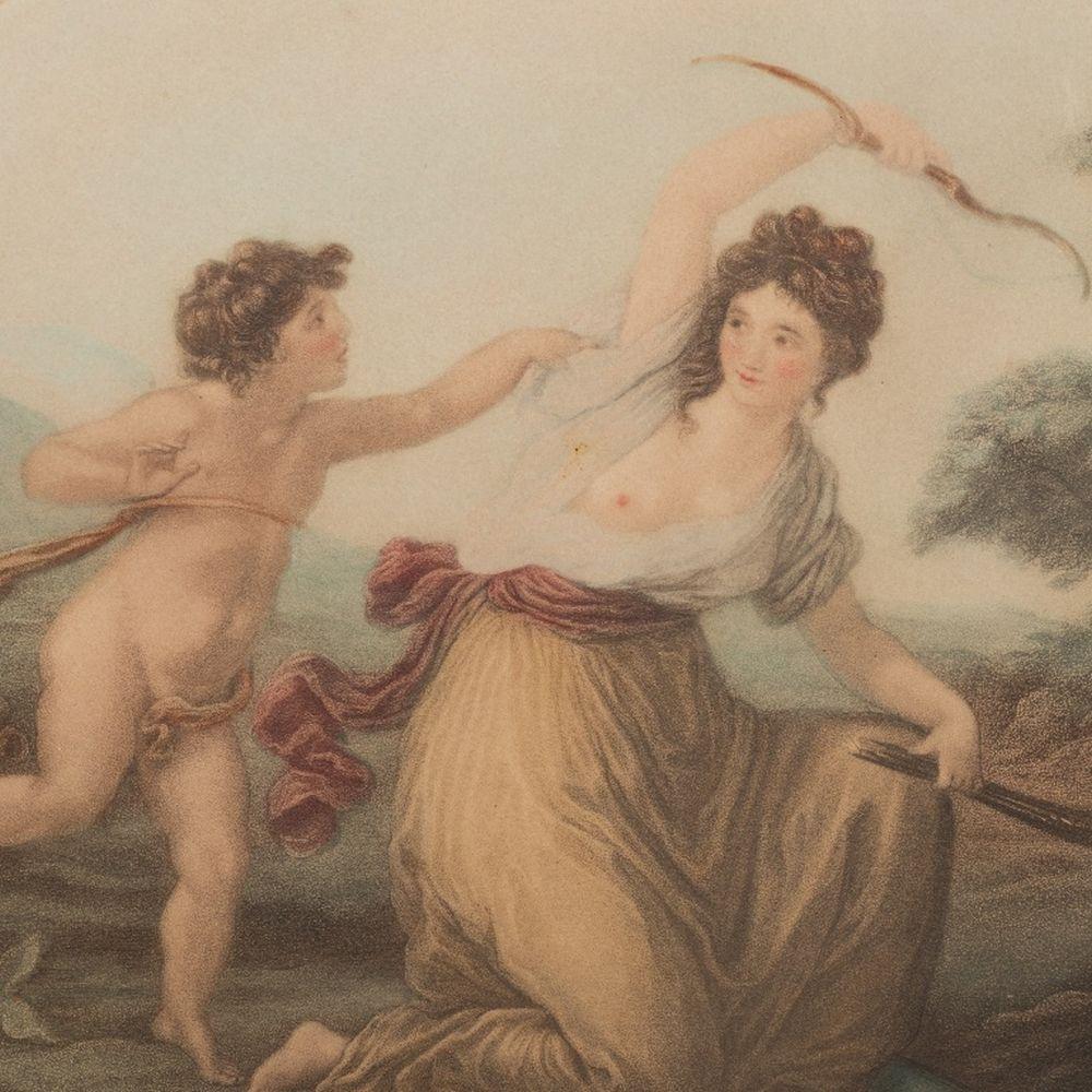 Figural Composition Mezzotints, 2 For Sale 3