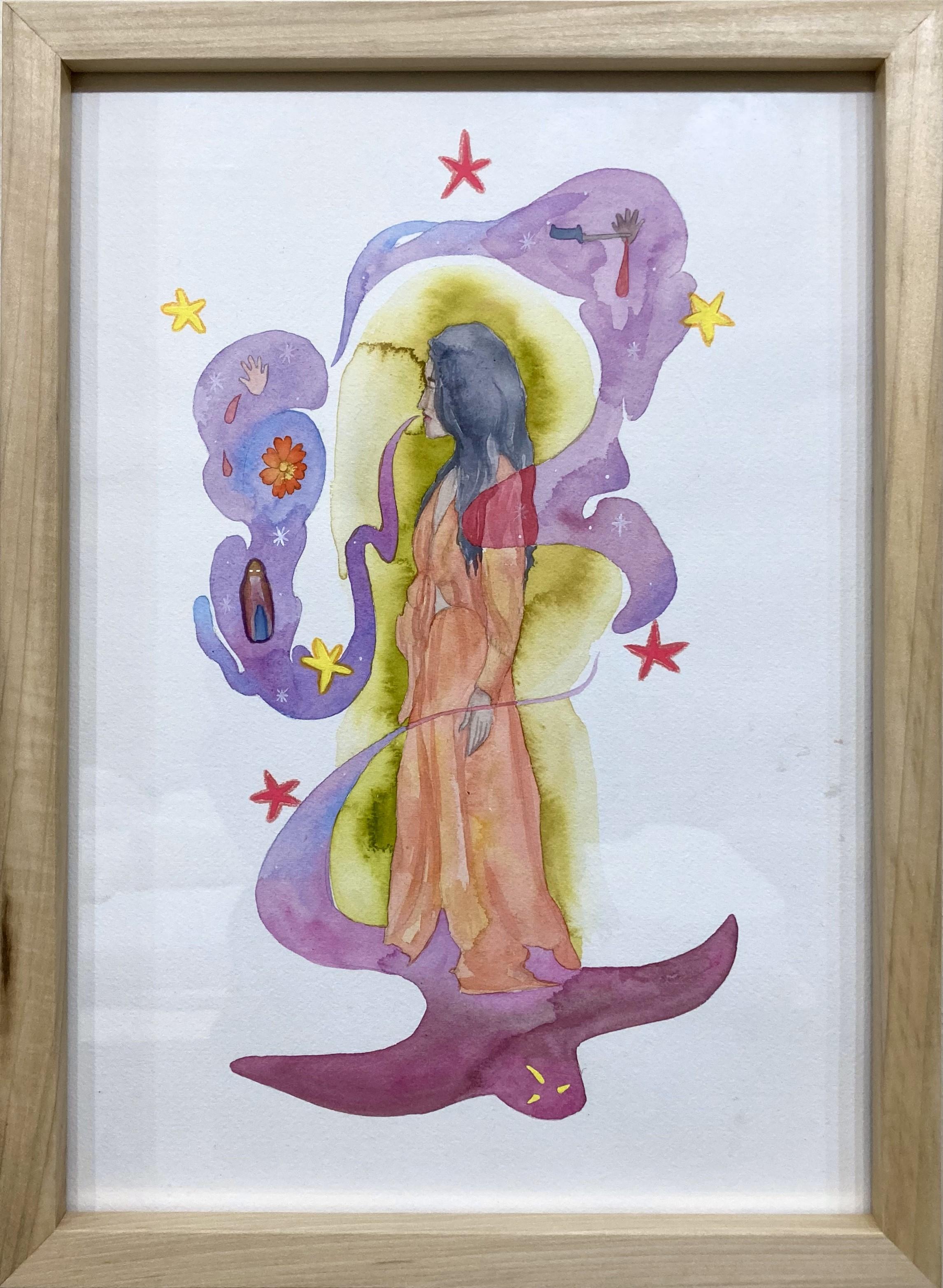 Ein Zauber Ein Kind ich sehne mich – Painting von Angelica Raquel