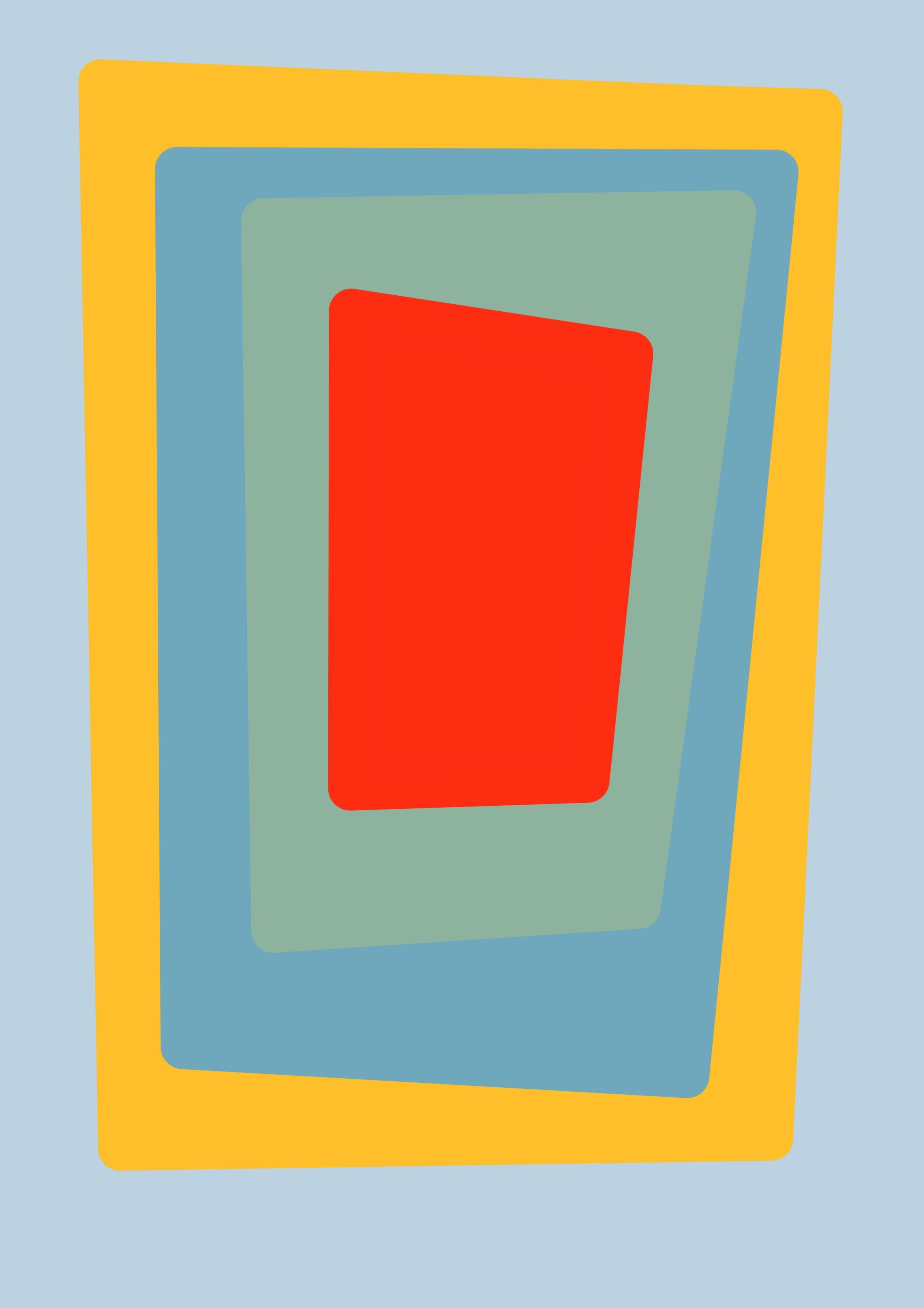 Nach U 03 und Gateway 02, Diptychon. Abstrakte Farbfotografien (Blau), Color Photograph, von Angelica Tcherassi