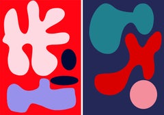 Er sagte 03 und sie sagte 02, Diptychon. Abstrakte Fotografien in limitierter Auflage