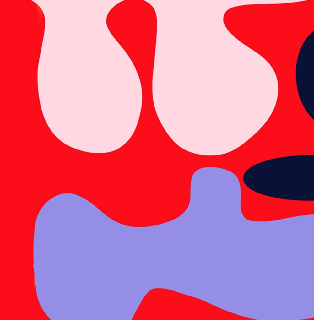 He Said 03. De la serie Poder. Fotografía abstracta en color - Abstract Photograph Rojo de Angelica Tcherassi