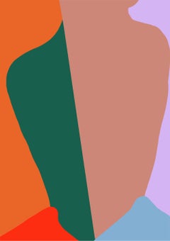 I Got Your Back 02 and Healing 02. Abstract color photographs, Diptych.
