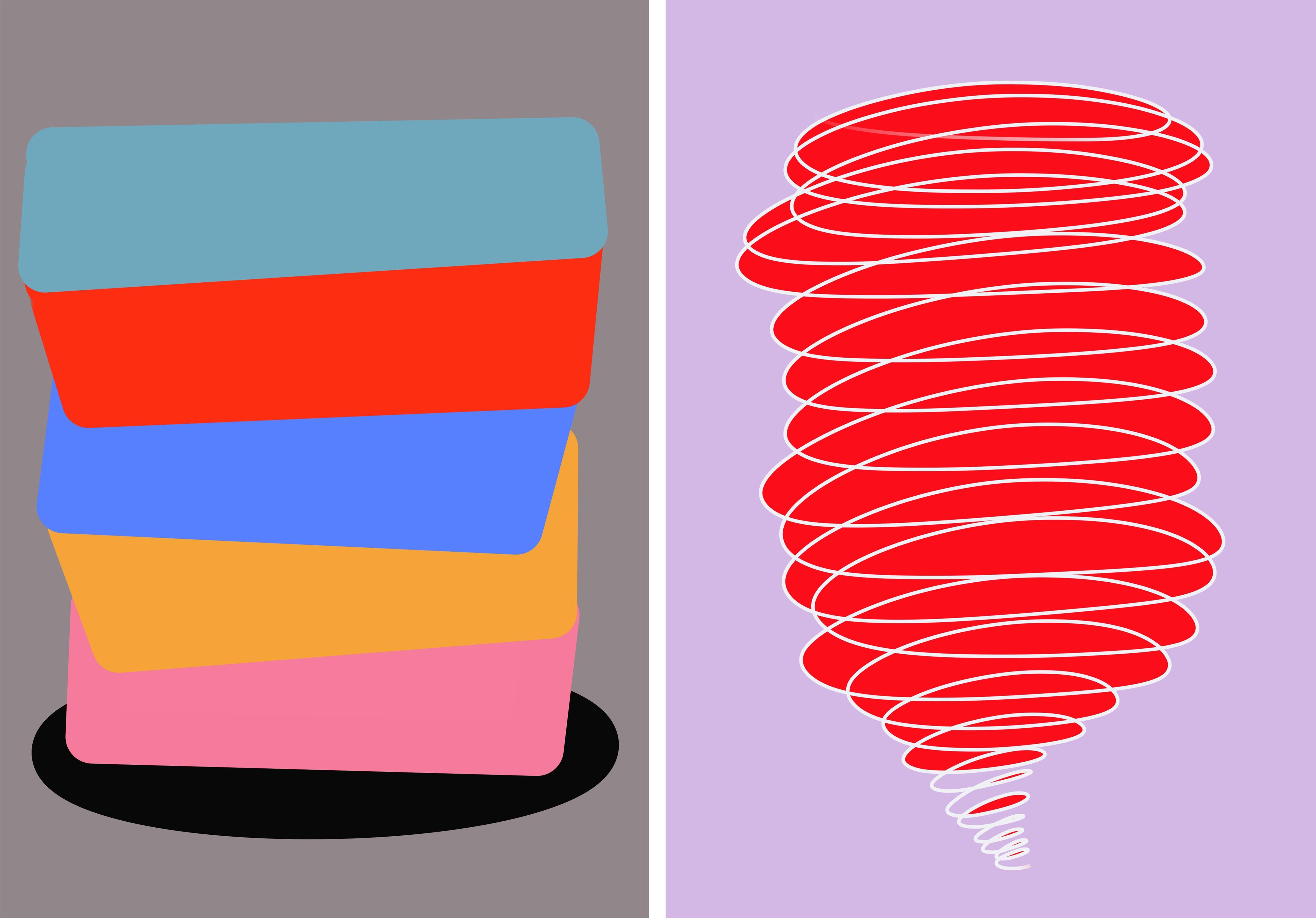 Into The Void 02 and Be The Eye In the Storm 01, Diptych.