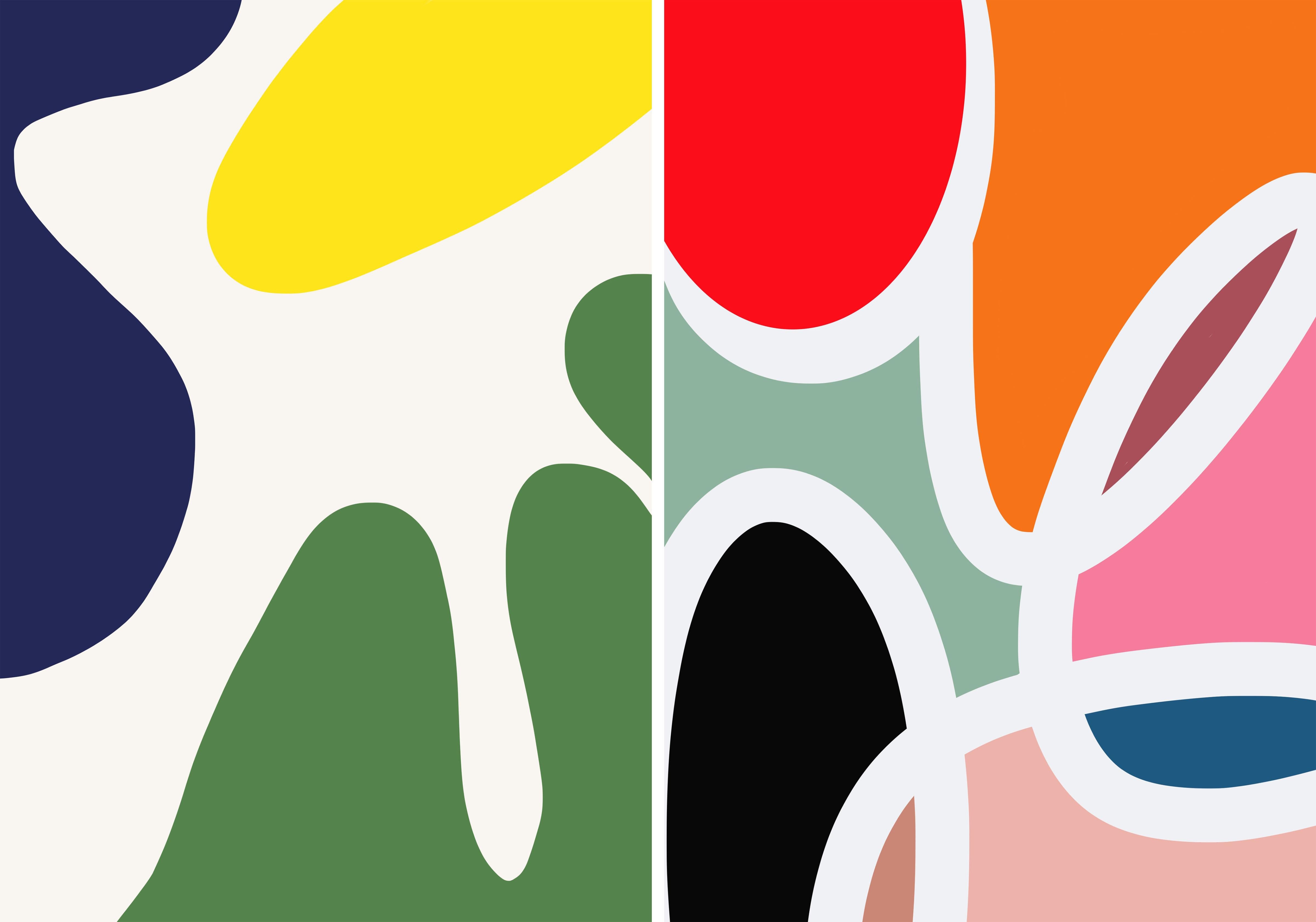 Abstract Photograph Angelica Tcherassi - Look Up 01 et Manifest 02.  Photographies abstraites en couleur, Diptyque.