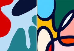 Mira Arriba 03 y Manifiesto 03.  Fotografías abstractas en color, Díptico.