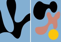 Maze Me 01 und She Said 01, Diptychon. Abstrakte Fotografien in limitierter Auflage