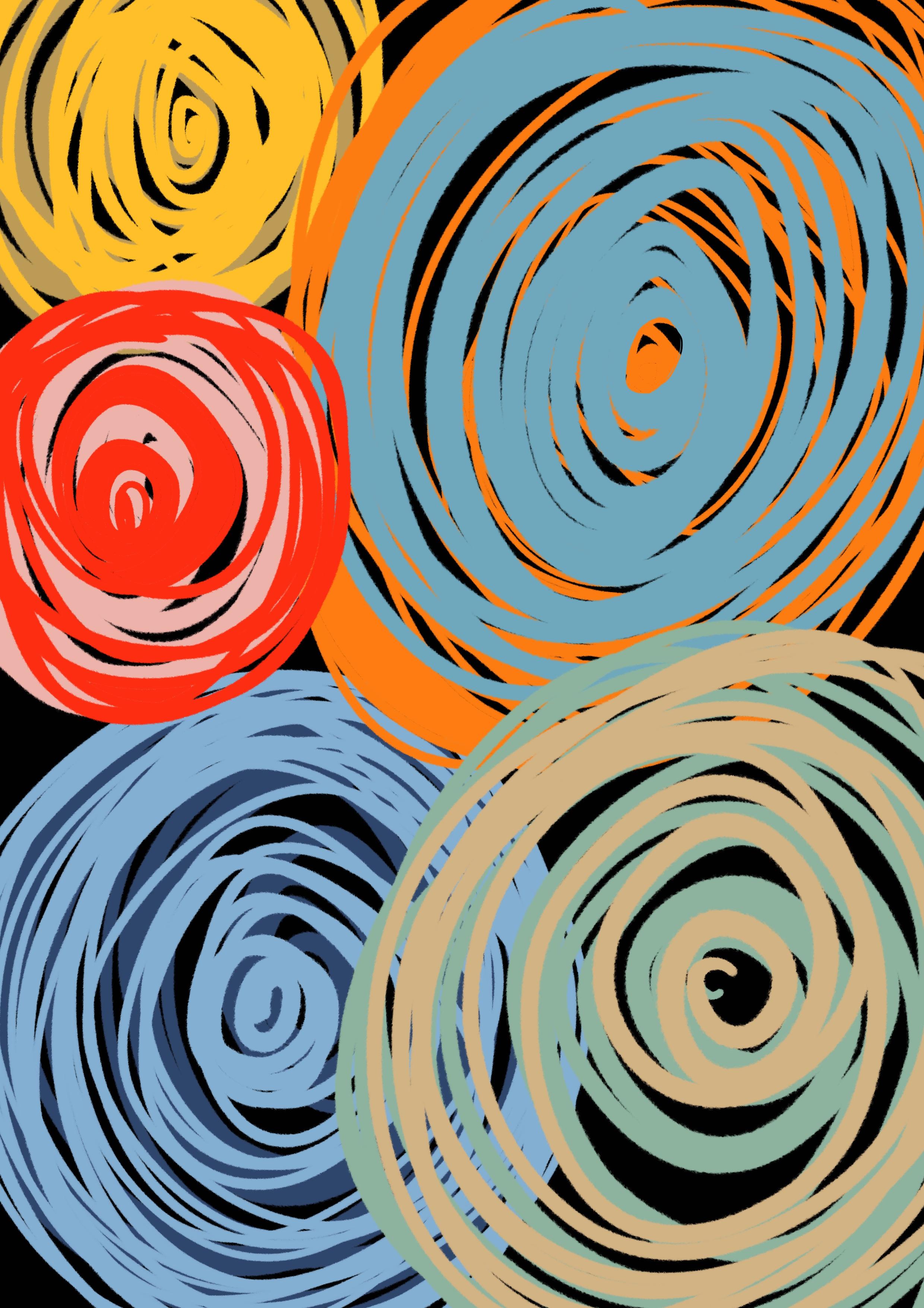 Singularity 03 and It All Moves 02, Diptych. Abstract color photographs - Photograph by Angelica Tcherassi