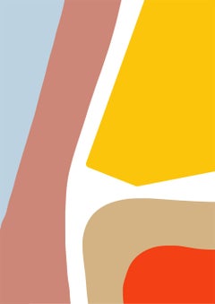 The Block 01 and The Mask 02.  Abstract color photographs Diptych.