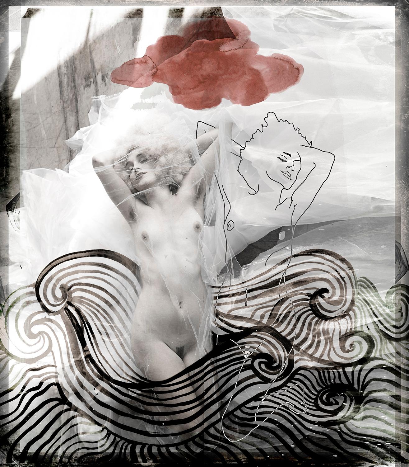 Angelika Buettner Nude Photograph – Ghost Seelen IV - • # 1 von 6 - • 59 cm x 42 cm