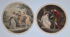 Vintage Genre Scenes Compositions - Original Artwork after Angelika Kauffmann - 1780