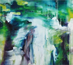 Angelina Nasso, Receive, Oil on Canvas, 2014; abstracted, gestural landscape