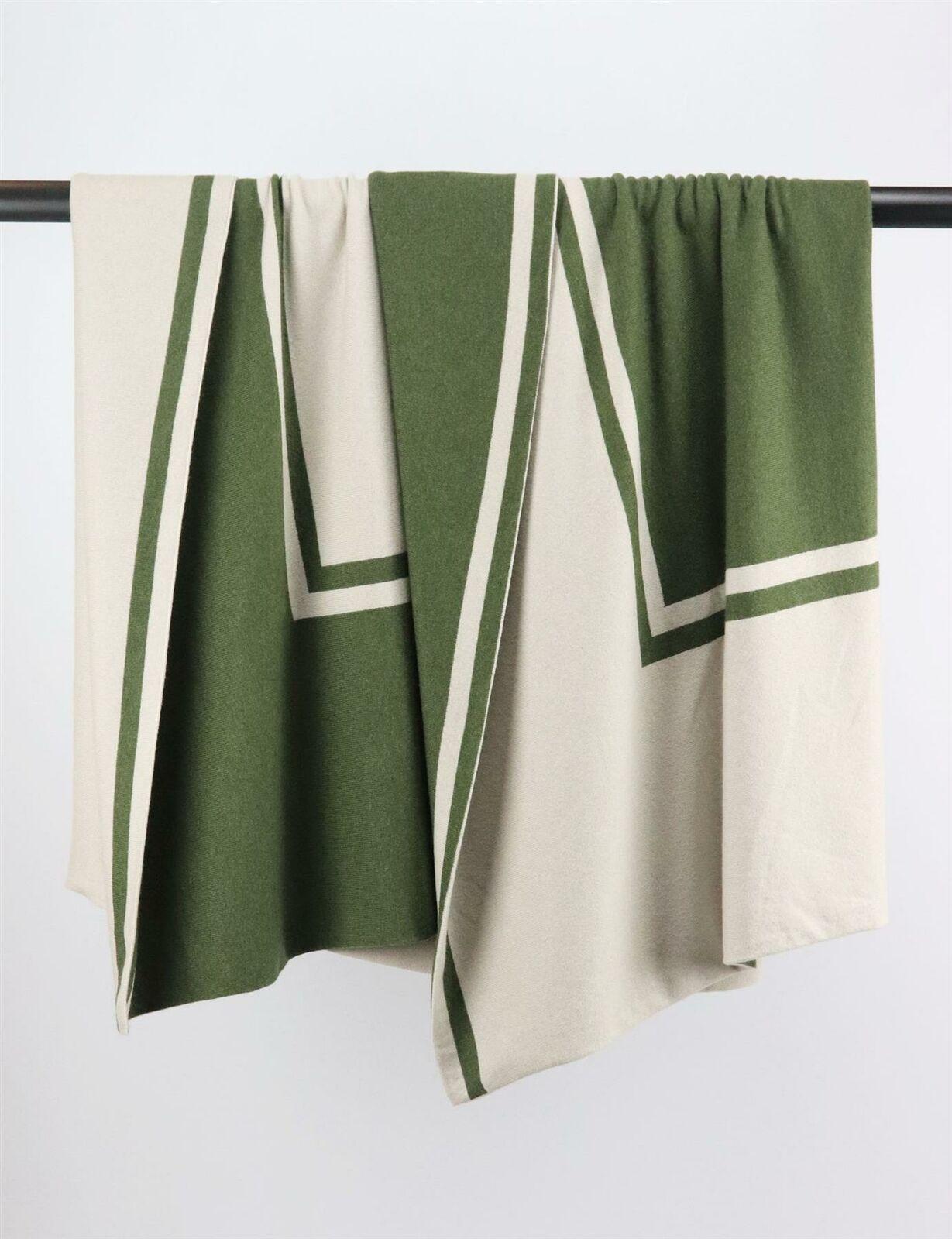 Women's or Men's Angelini Milano Two Tone Cashmere Blanket