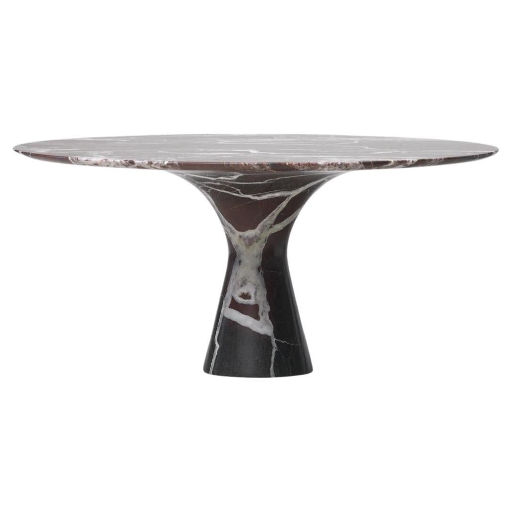 Refined Contemporary Marble 02 Rosso Levanto Marble Cake Stand