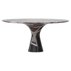 Refined Contemporary Marble 02 Rosso Lepanto Marble Cake Stand