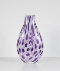 "Amethyst Murrine Vessel" one-of-a-kind handblown glass art by Angelo Ambrosia