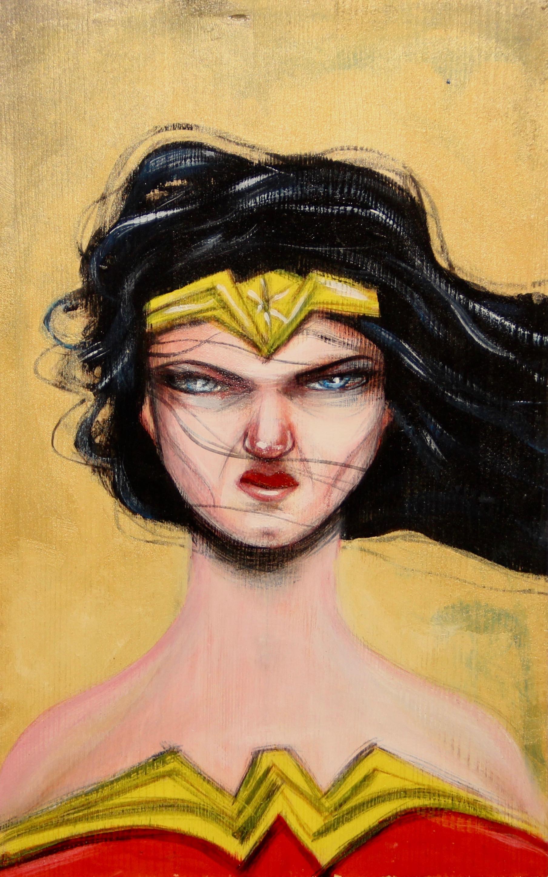 Angelo Barile Figurative Painting - Wonder Woman