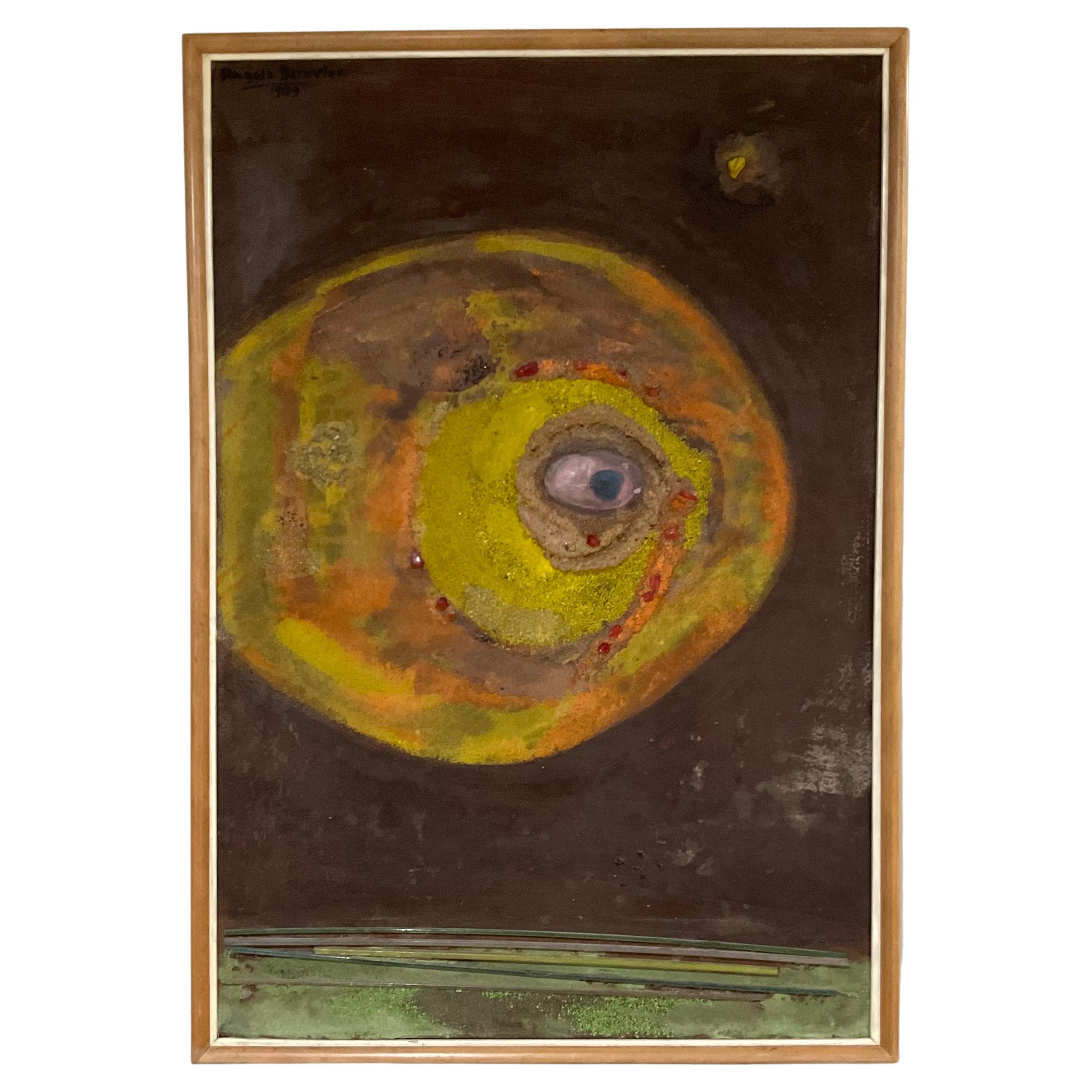 Angelo Barovier Barovier and Toso Murano abstract Mixed Media on Panel 1959 For Sale
