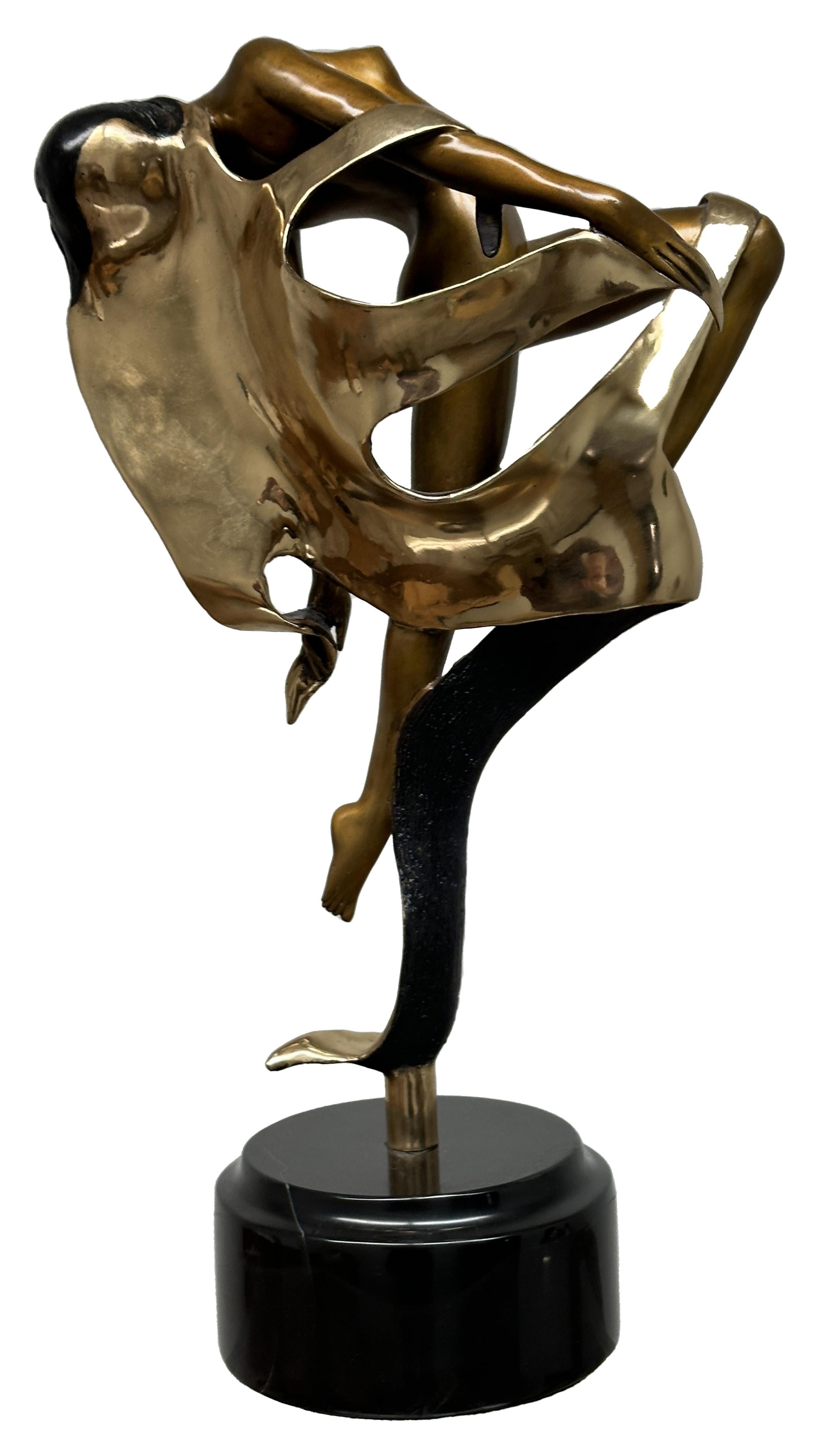  Evolution Painted Bronze Sculpture For Sale 1