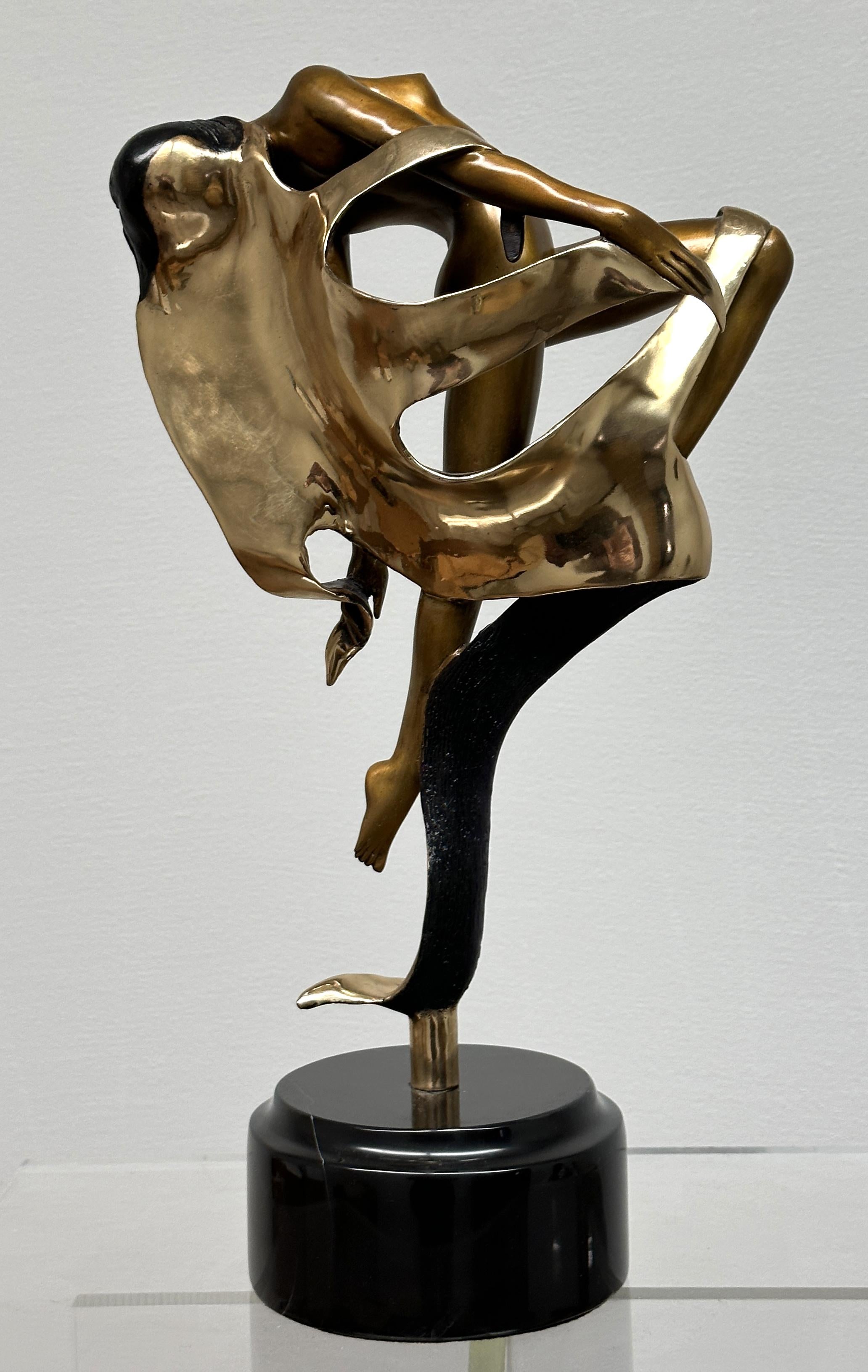  Evolution Painted Bronze Sculpture For Sale 2