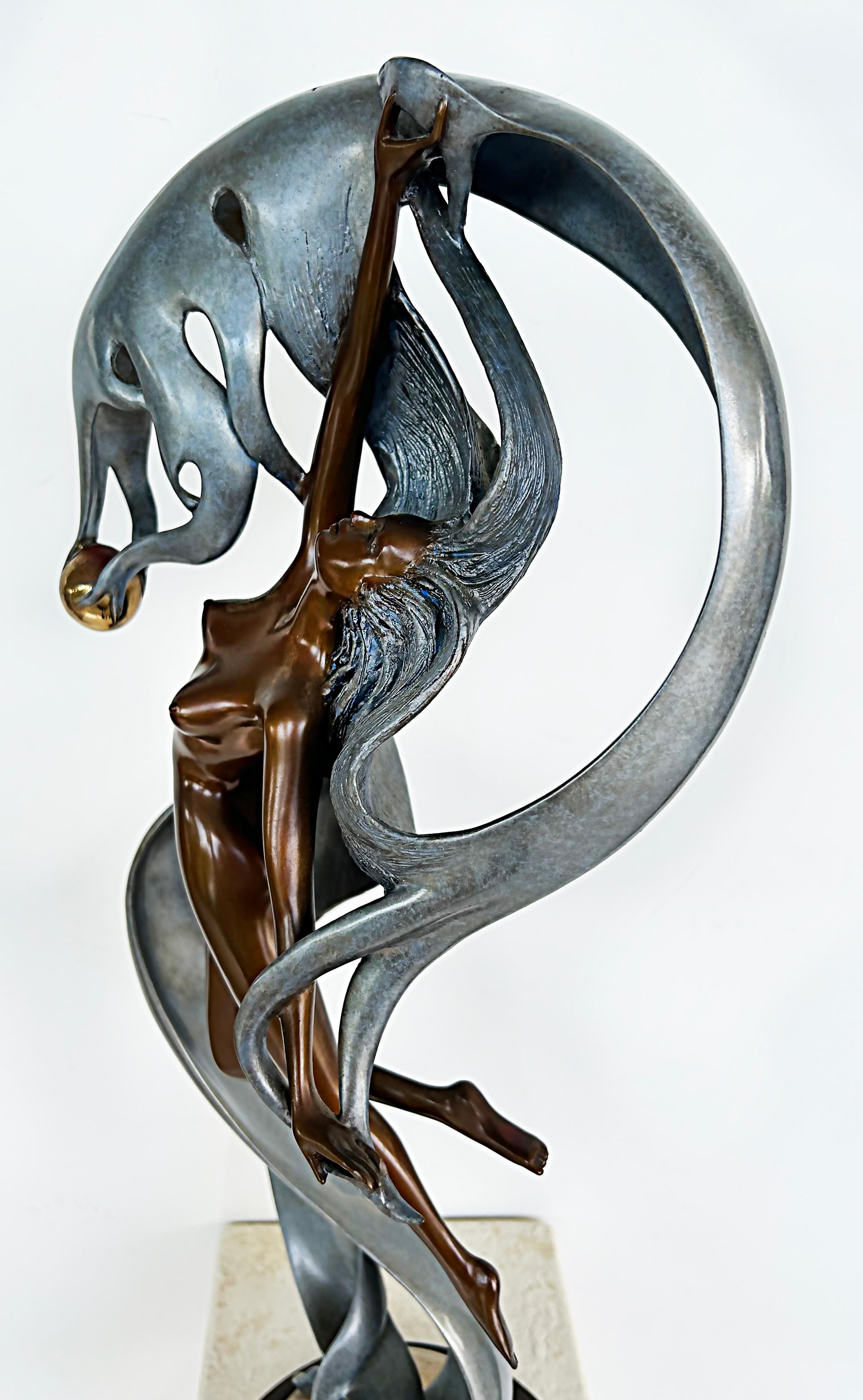 Angelo Basso Perla bronze sculpture signed, Numbered 124/175 

Offered for sale is a bronze sculpture titled 