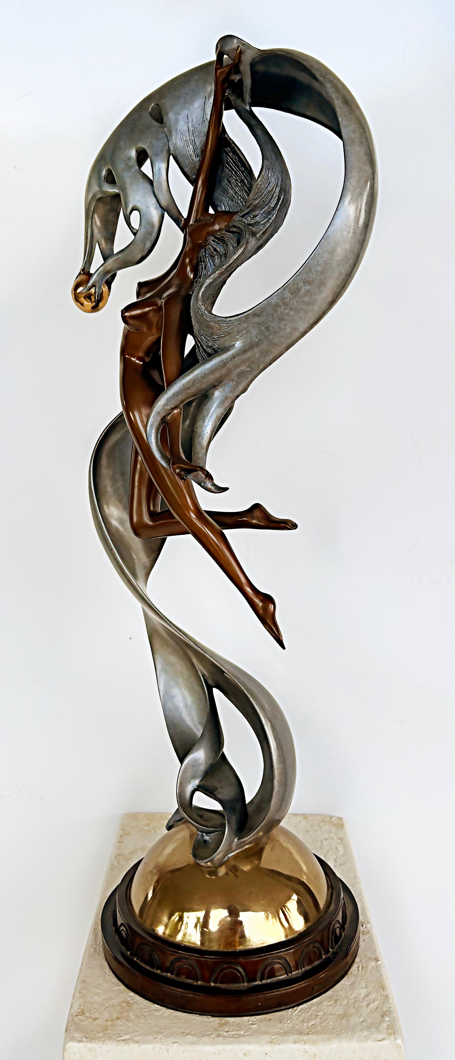 Angelo Basso Perla Bronze Sculpture Signed, Numbered 124/175 In Good Condition In Miami, FL