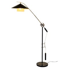 Angelo Brotto adjustable counter-balance floor lamp for Esperia, Italy, 1954.