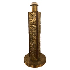 Angelo Brotto Brass Table Lamp for Esperia, Italy, 1970s