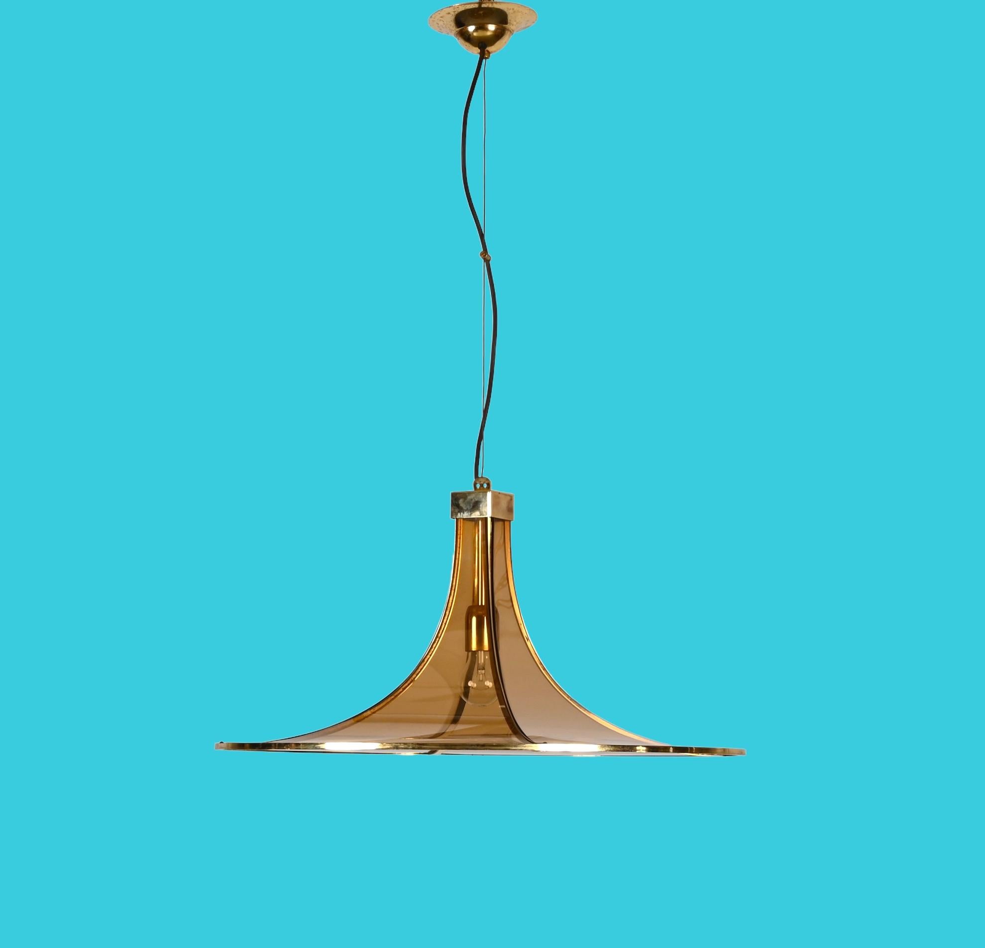 Angelo Brotto chandelier for Esperia Murano, Italy, 1970s For Sale 5