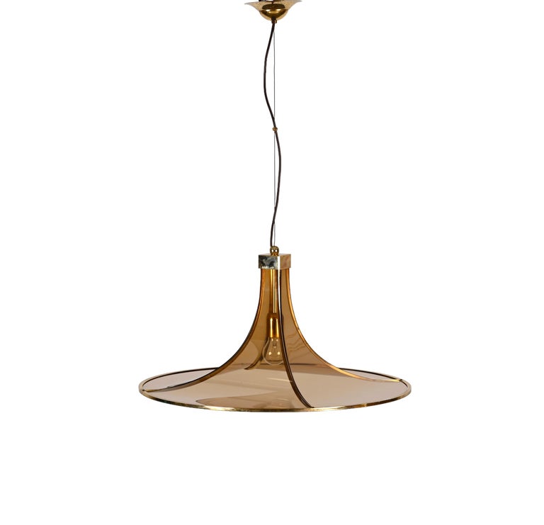 Angelo Brotto chandelier for Esperia Murano, Italy, 1970s In Good Condition For Sale In Roma, IT