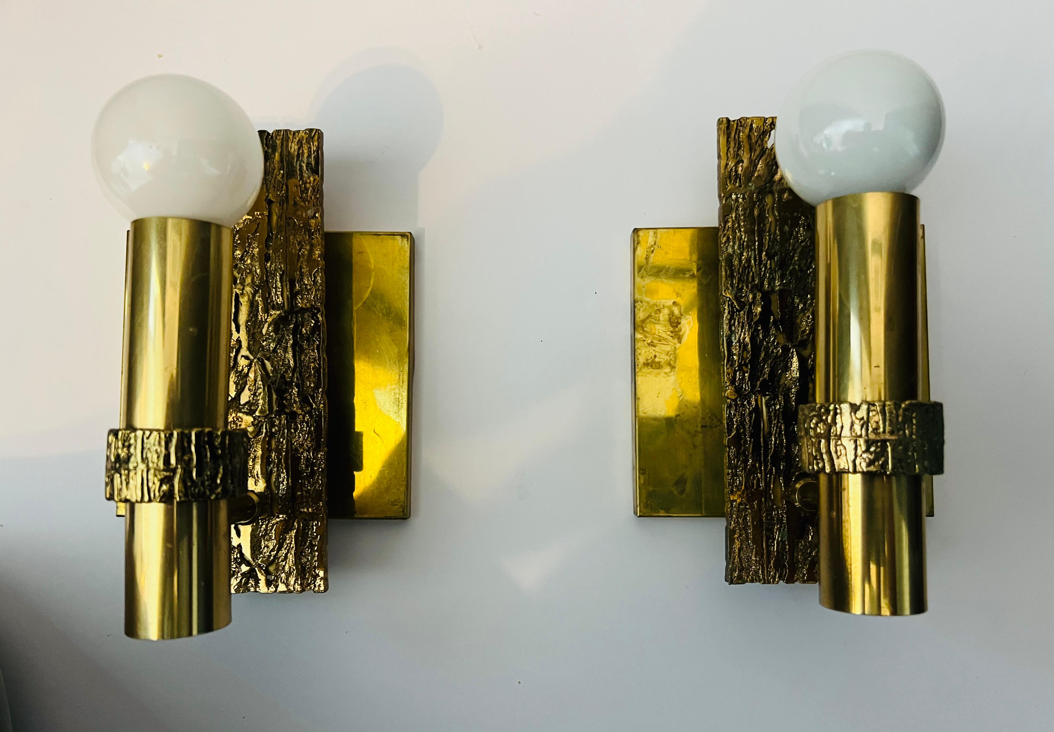 Angelo Brotto Esperia 1960 Italian Mid Century Wall Lights For Sale 5