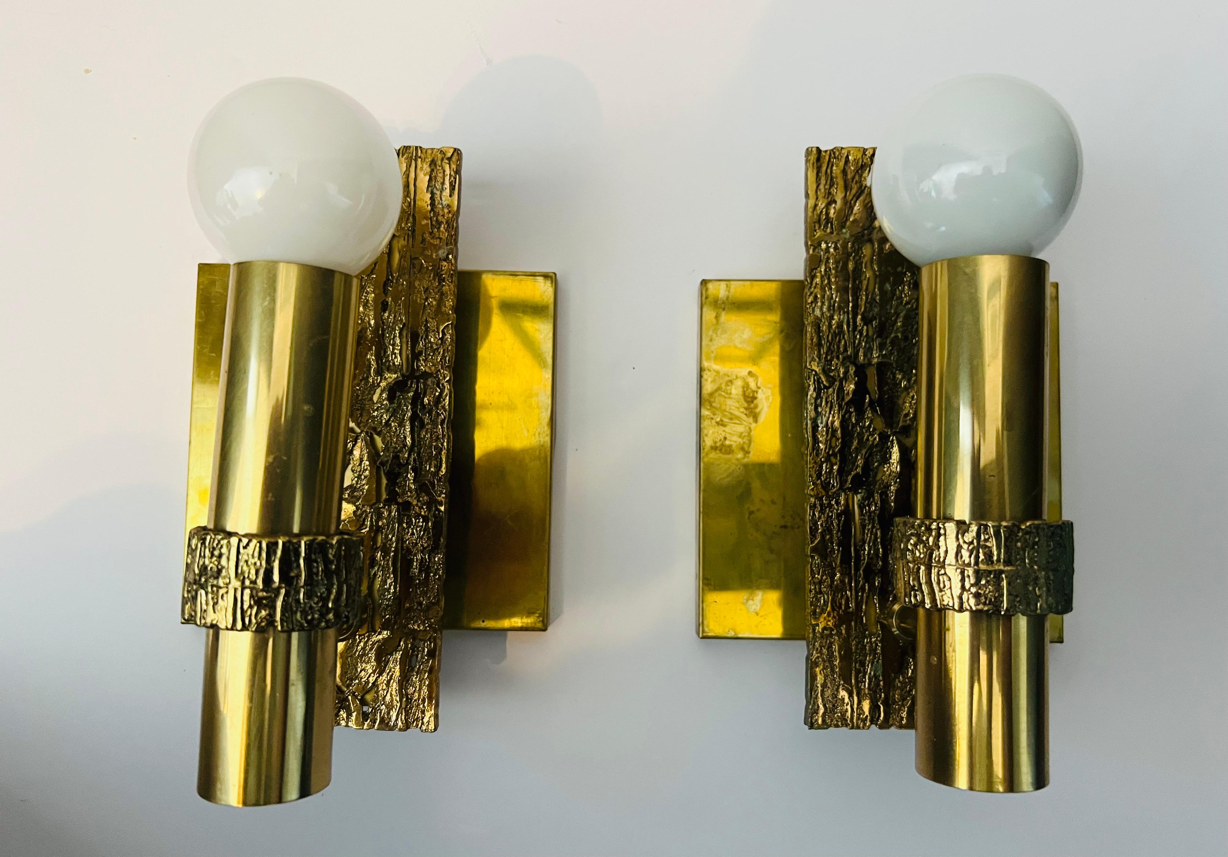 Angelo Brotto Esperia 1960 Italian Mid Century Wall Lights For Sale 1