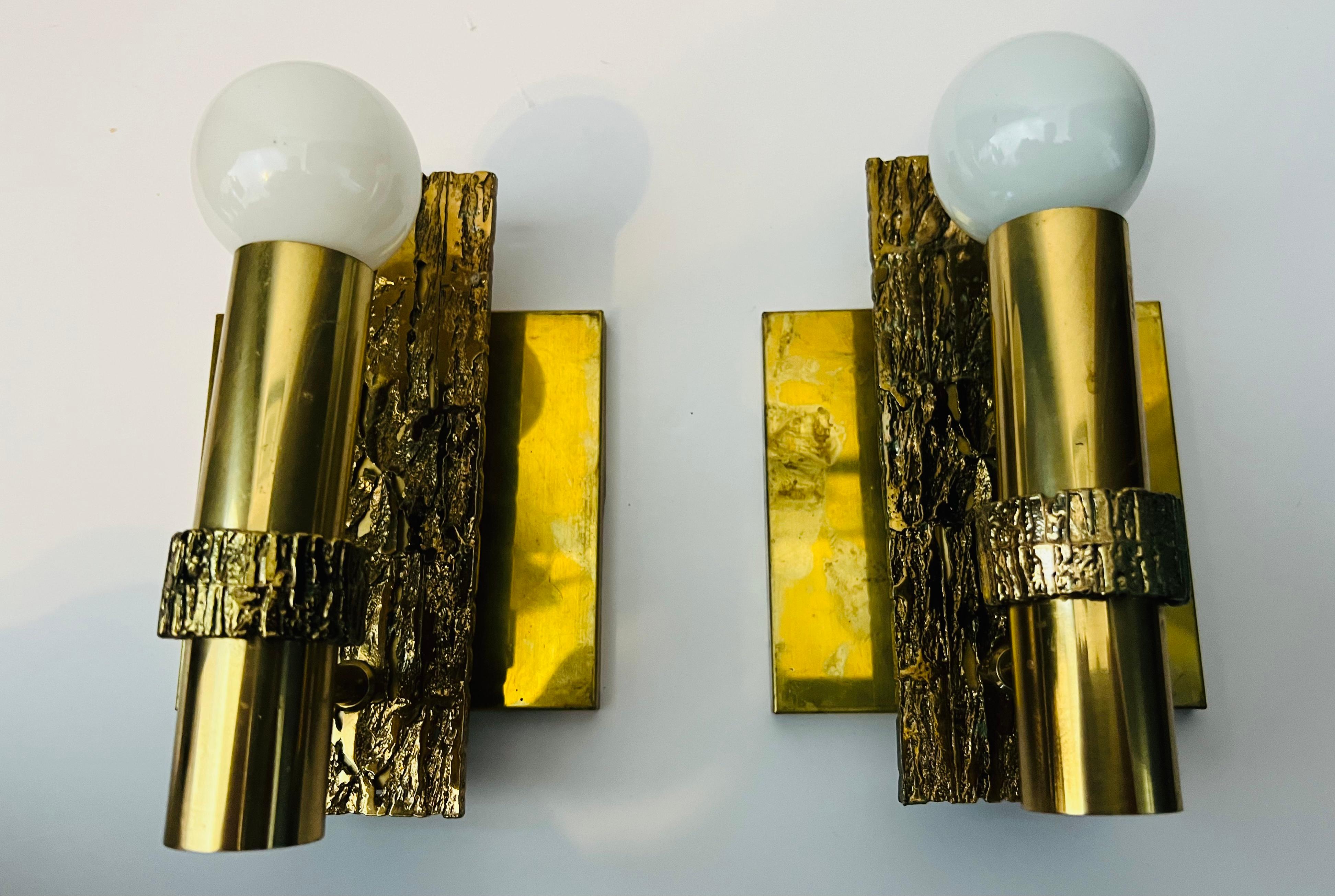 Angelo Brotto Esperia 1960 Italian Mid Century Wall Lights For Sale 3