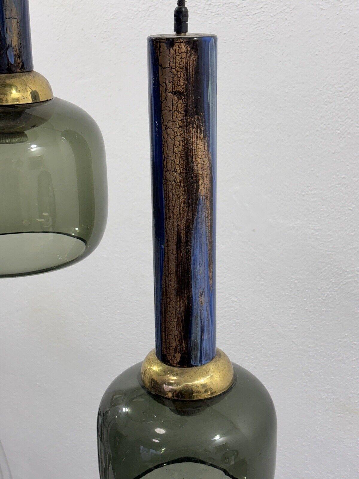 Angelo Brotto Esperia Illuminazioni Emaillierter Kronleuchter Modernes Design der 1970er Jahre im Angebot 3