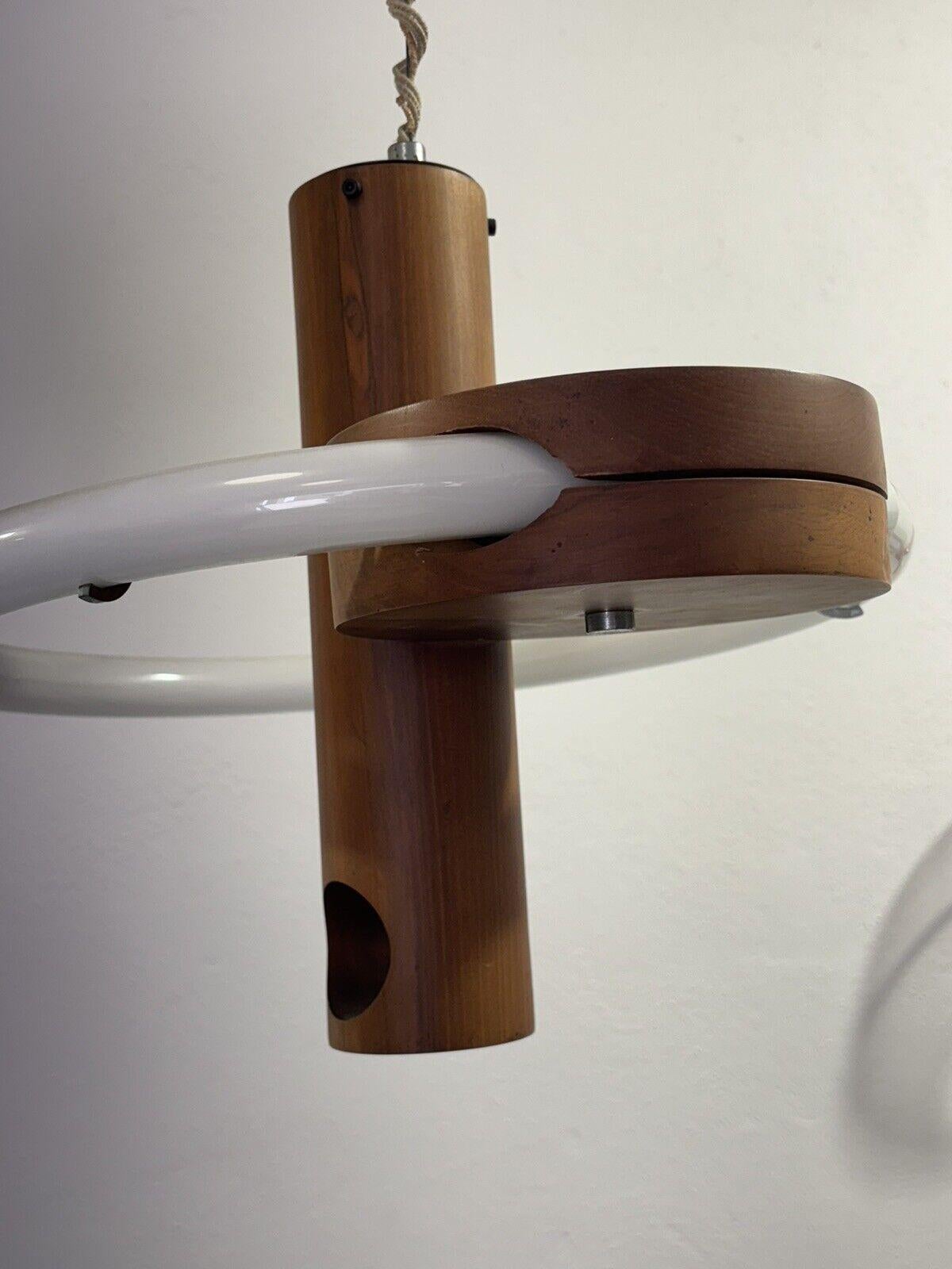Legno Angelo Brotto Esperia Lampada A Sospensione Design Modernariato 1960’s in vendita