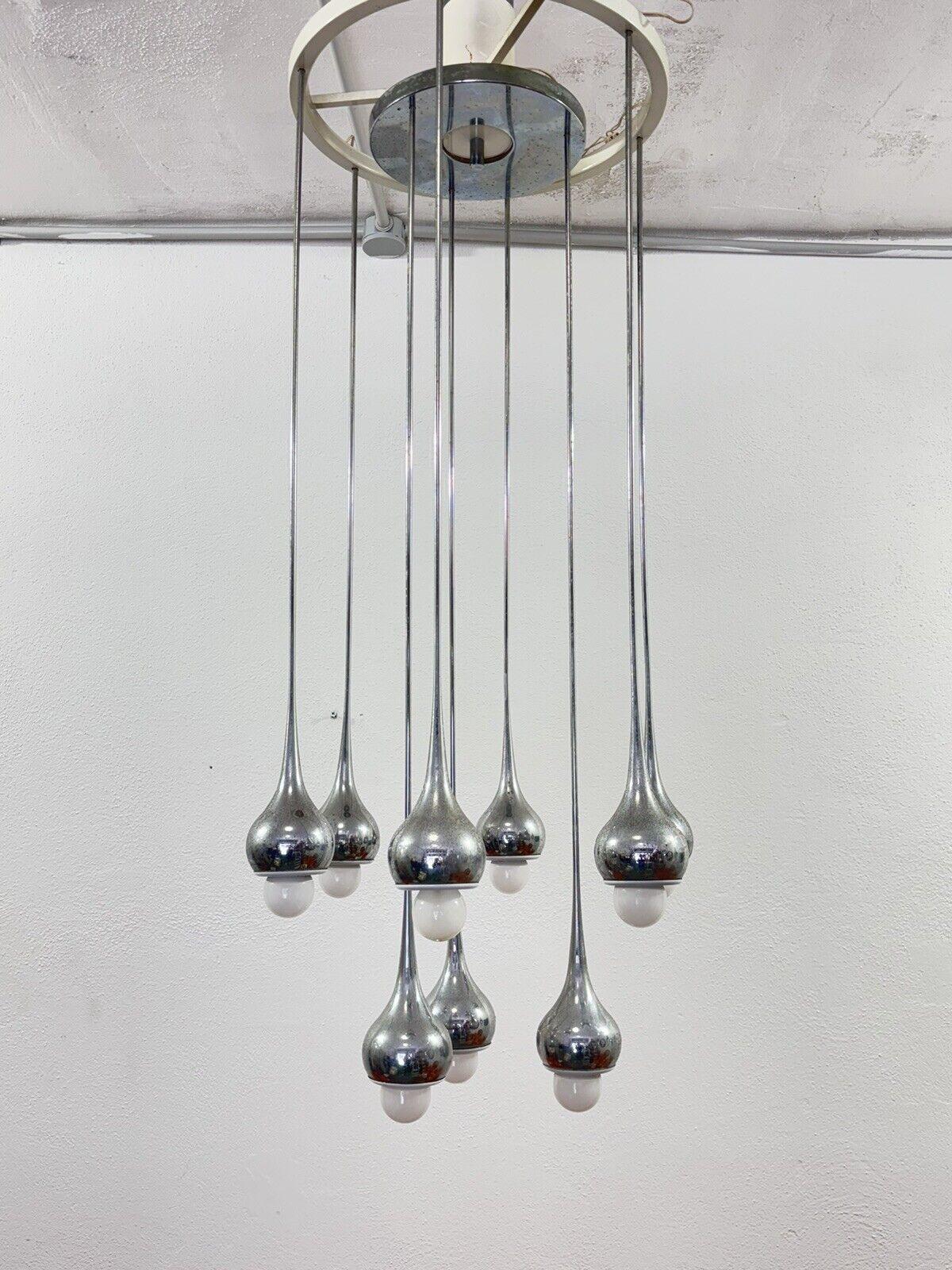 Angelo Brotto Esperia Lampadario 9 Luci Design Modernariato 1970's In condizioni buone in vendita a Taranto, IT
