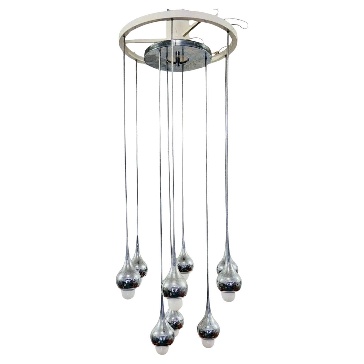 Angelo Brotto Esperia Lampadario 9 Luci Design Modernariato 1970’s in vendita