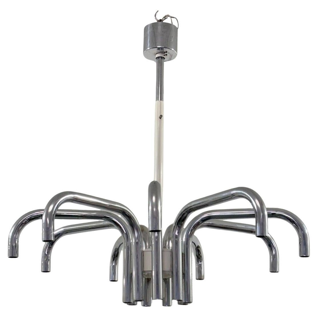 Angelo Brotto Esperia Luci Lampadario 19 Luci Design Modernariato